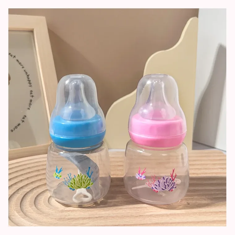 60mL PP baby bottle, listed in pink, green, blue