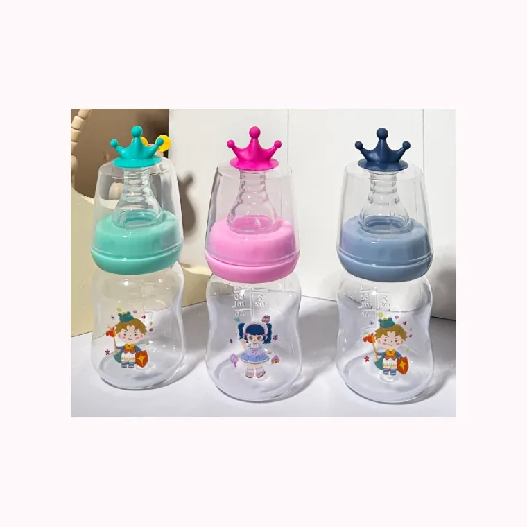 60ml crown label care bottle, listed in Pink,  Grey,  Green, 