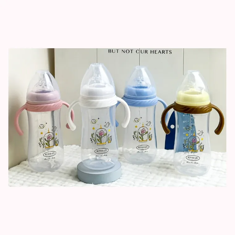 New 300mIPP wide-mouthed baby bottle, listed in white