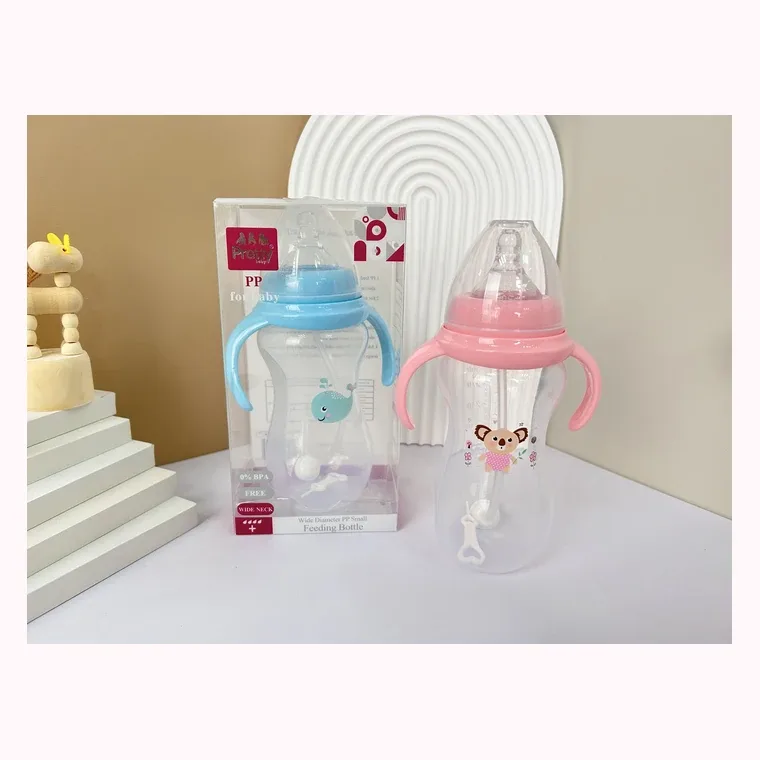 300mL automatically wideneck large bottles with handle, listed in Pink,  Blue