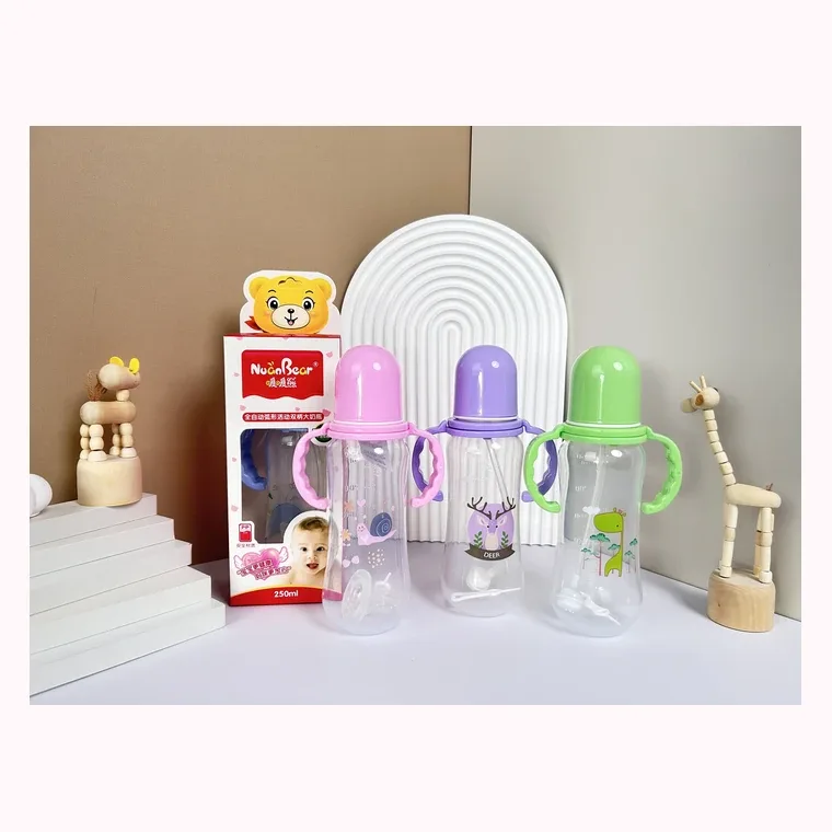 250ml rotating double handle anti-colic arc large bottl, listed in Pink,  Blue,  Green,  Purple