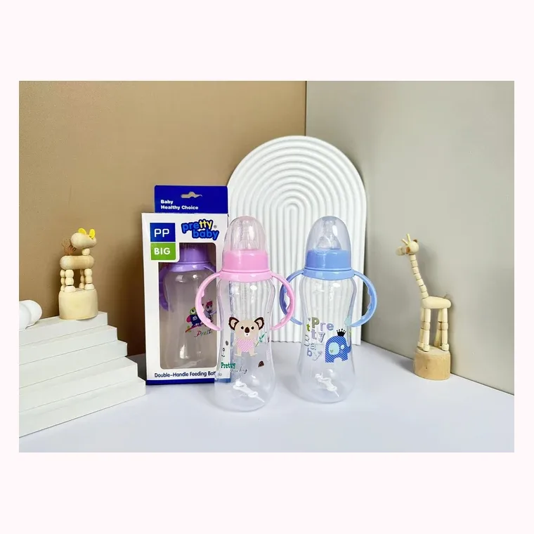 280mL handle anti-colic arc large bottle without straw, listed in Pink,  Blue,  Green,  Purple