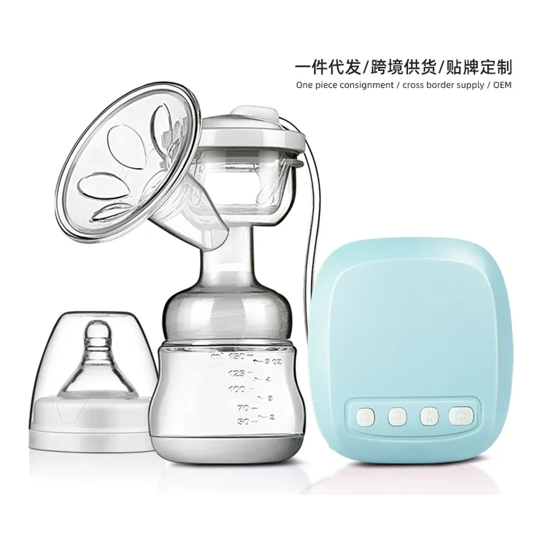 Unilateral wideneckelectric breast pump, listed in pink, blue, white