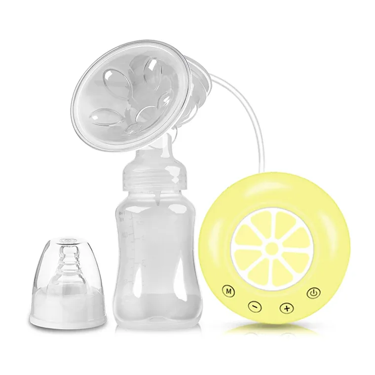 Intelligent standard neck single-sided electric breast pump-lemon style, listed in pink, blue, white, yellow
