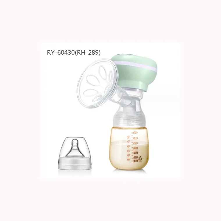 All-in-one electric breast pump-English, listed in pink. green