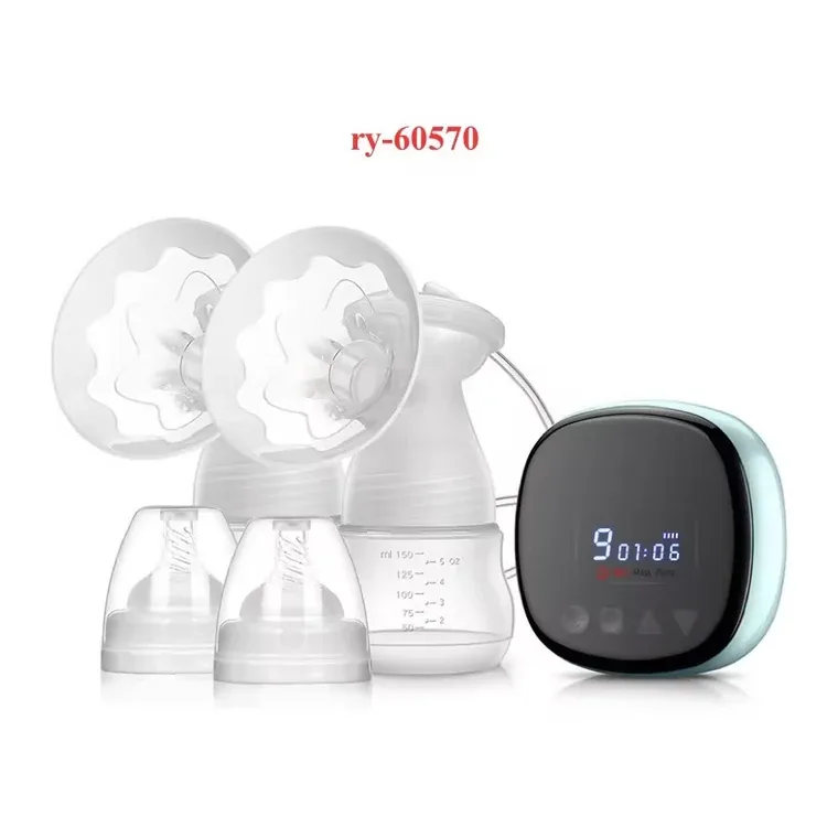 Wearable Breast Pump-English Packaging, listed in pink, blue