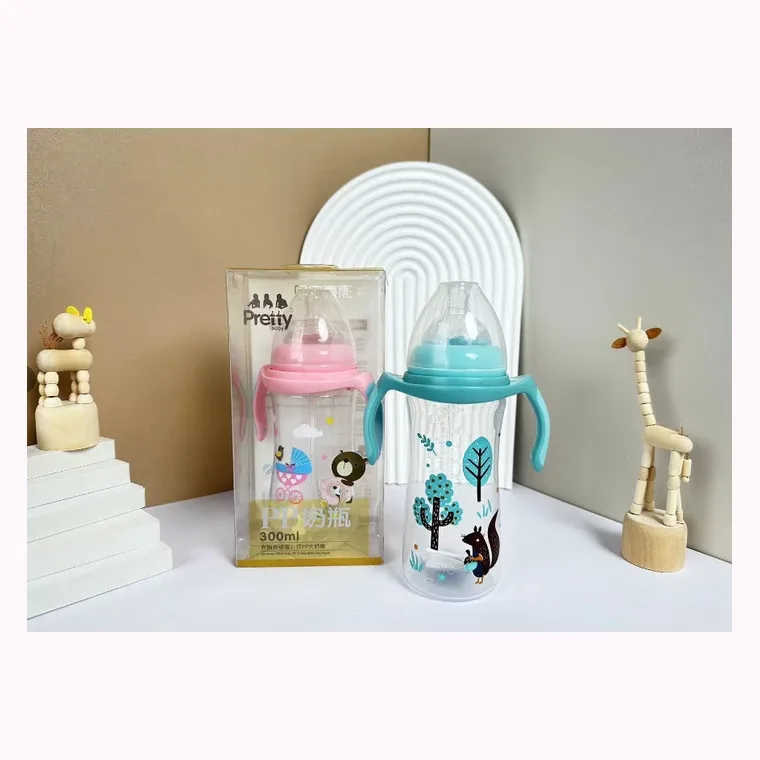 300ml PP large wide neck bottle, listed in Pink,  Blue,  Green