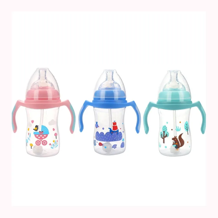 180ml PP small wide neck bottle, listed in Pink,  Blue,  Green