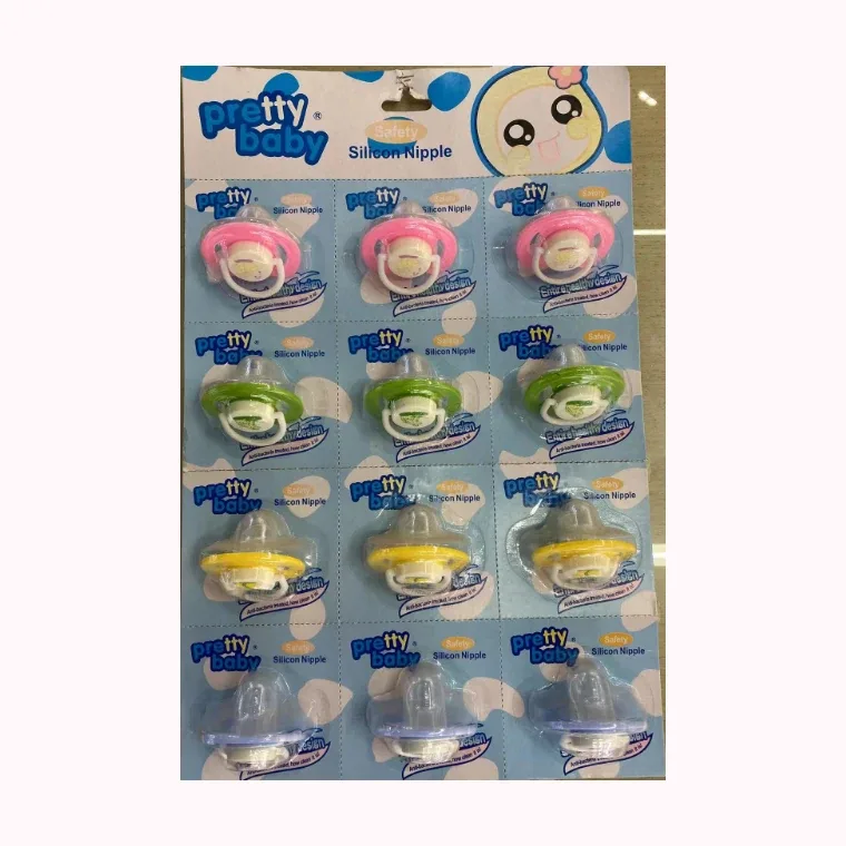 Pacifier -12pcs - blister, listed in pink, blue, green, yellow
