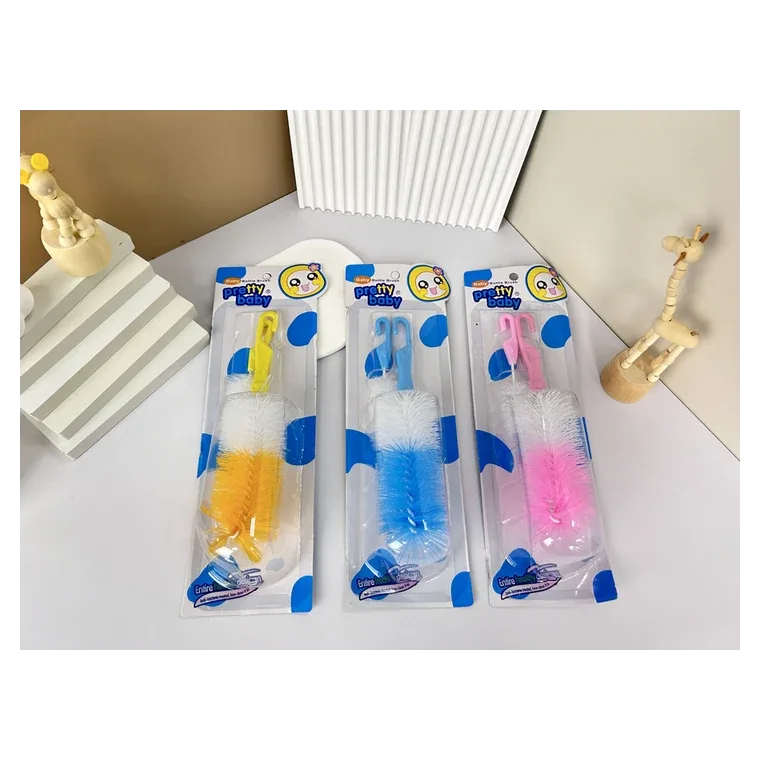 Brush set (opp), listed in pink, blue, yellow